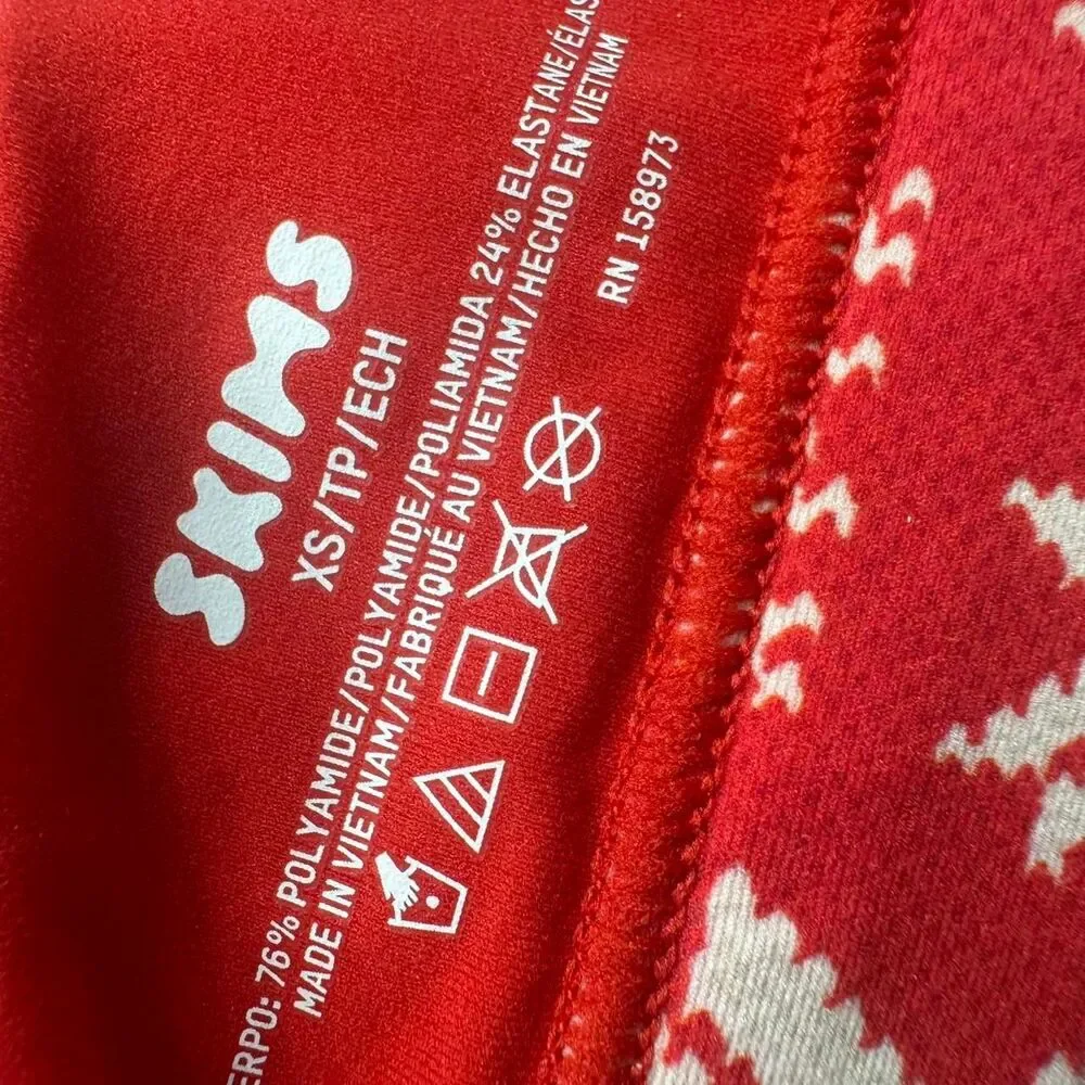 Skims Women's Red Bra - Picture 3 of 3